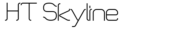 HT Skyline font preview